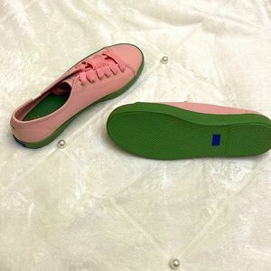 Keds Kickstart KS Logo Fox Pink with Green sole